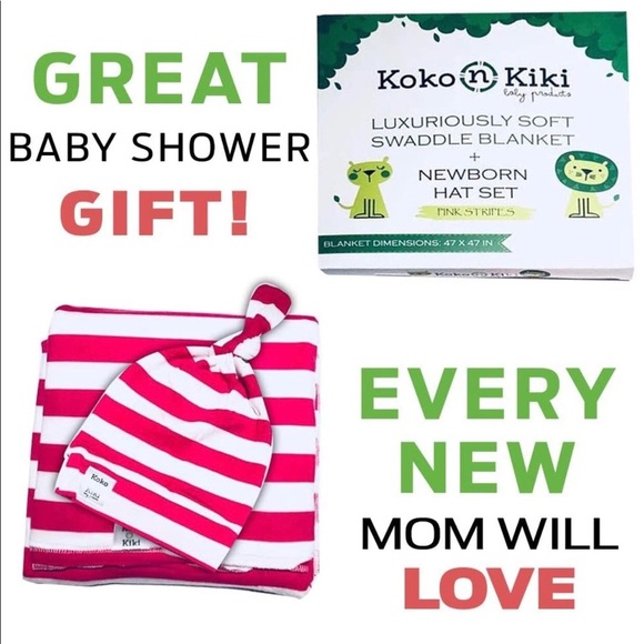 🐣 Super Soft Swaddle Blanket + Newborn Hat Set 🐣 - Picture 2 of 15